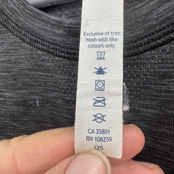 Lululemon Metal Vent Tech Short Sleeve Black Heather Urbanathlon Men’s Size Medi - Picture 3 of 15